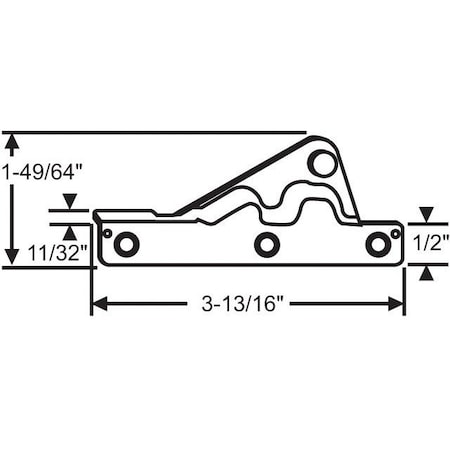 Strybuc Casement Operator Bracket 750-1361408